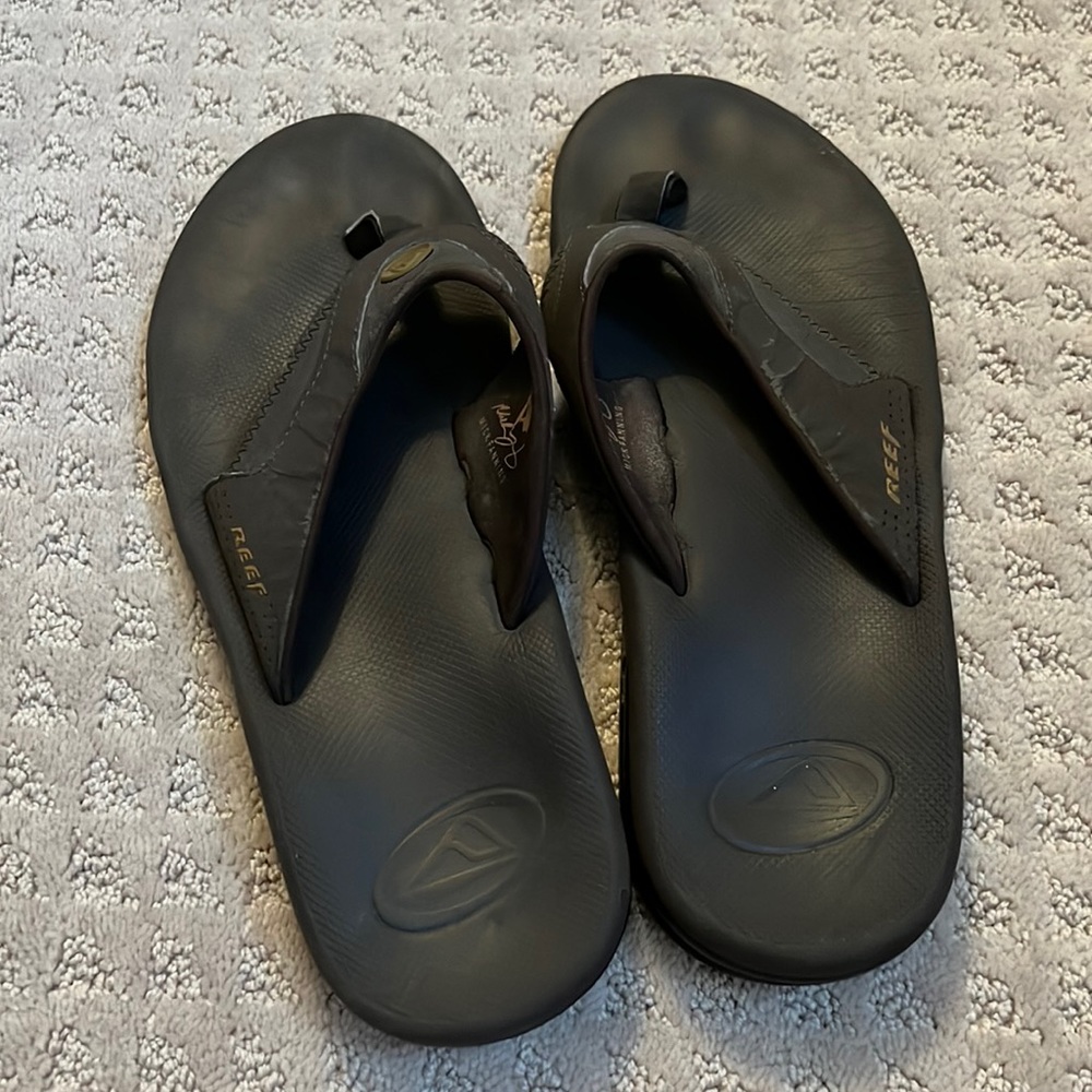 Men’s REEF FANNING Flip Flops, GUC, Brown Size 12